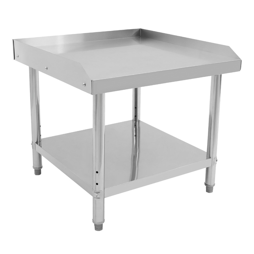 Free Standing Stainless Steel Kitchen Restaurant Adjustable Work Prep Table US