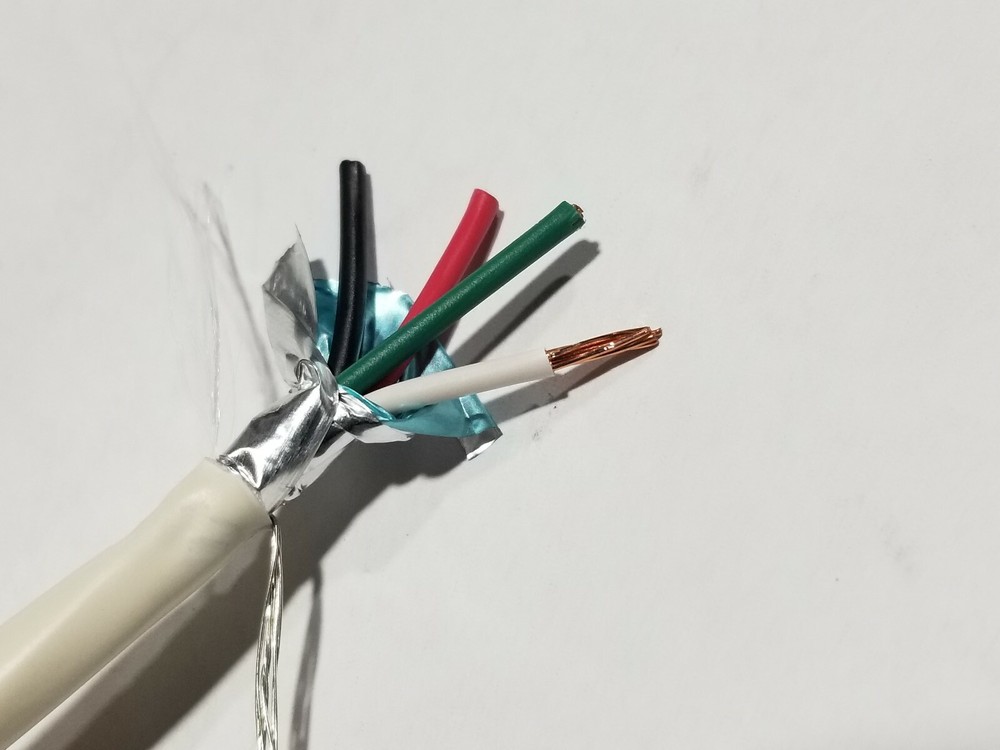 Belden Wire 6302FE 18/4C Shielded Control/Speaker/Audio Cable Plenum White /50ft