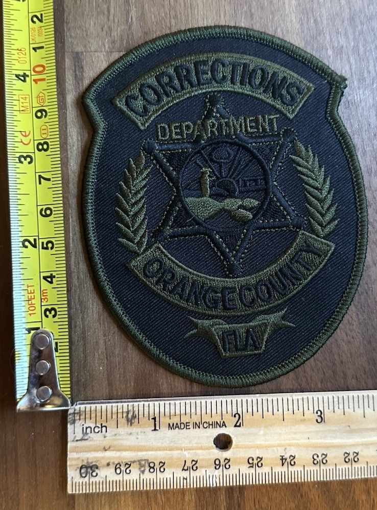 Orange County Florida Corrections Department Subdued Shoulder Patch
