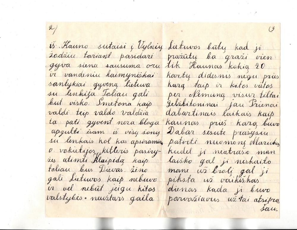 Lithuania 1938 to US -with several Letters