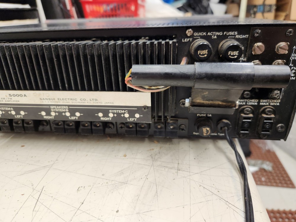 Sansui 5000A Stereo Receiver, TECHNICIAN SERVICED!, SEE LIST BELOW