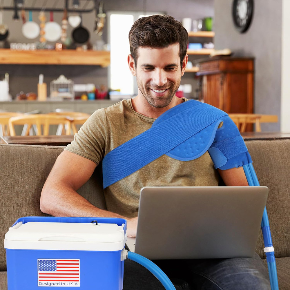 Cold Therapy Machine System with Programmable Timer, Ice Machine for Shoulder af