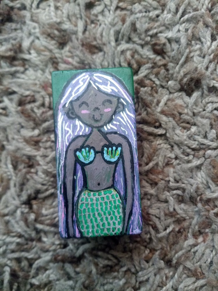 Hand Painted Mermaid Magnet