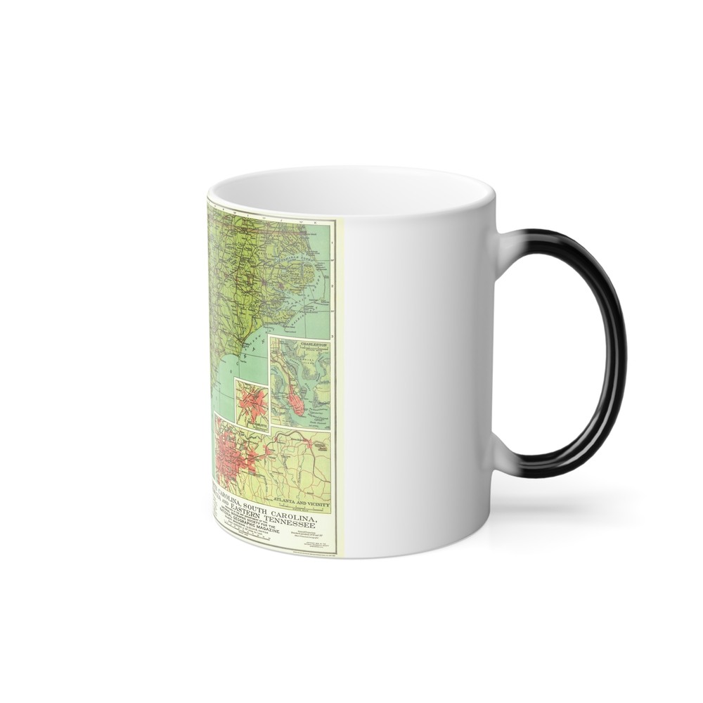 USA - Southeastern (1926) (Map) Color Changing Mug 11oz