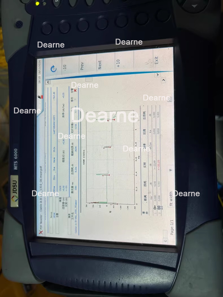 JDSU mts 6000 with 8126 module