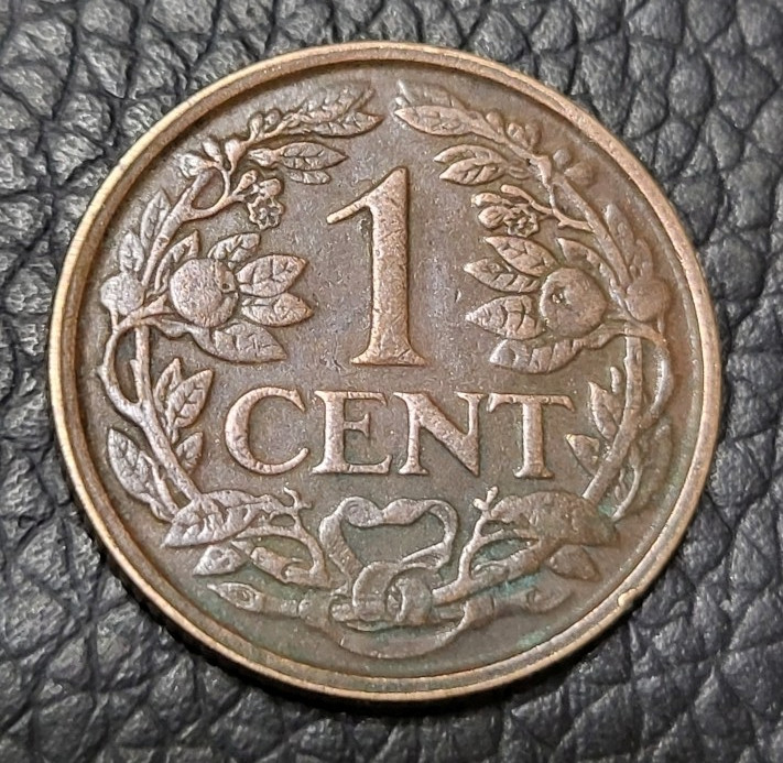 1941 Netherlands 1 Cent Coin