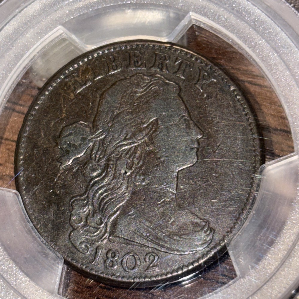 1802 Draped Bust Large Cent : PCGS VF25