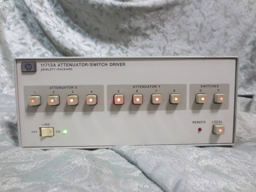 HP 11713A Attenuator Switch Driver Tested Working Power Cable Included
