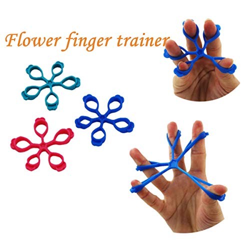 4PCS Finger Stretcher Hand Resistance Bands Hand Extensor Exerciser Finger