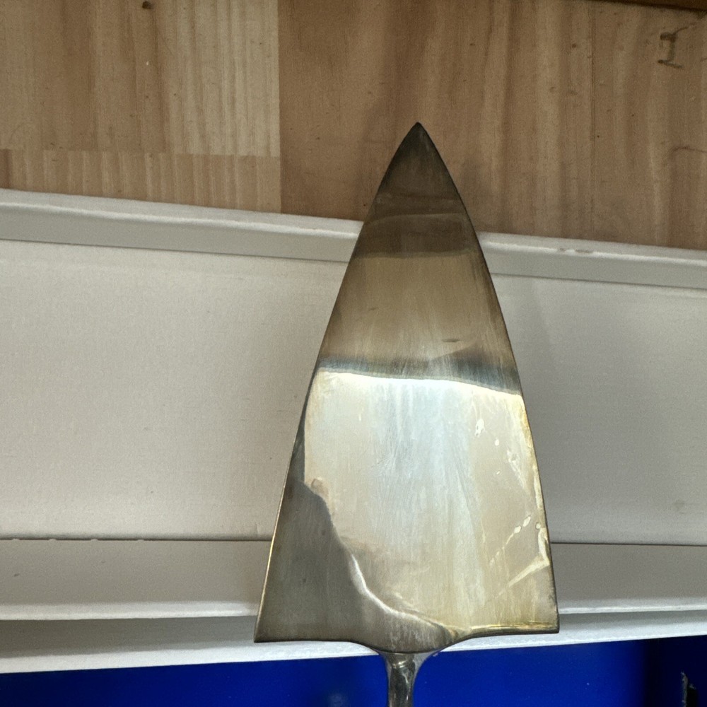 Mikasa Rousseau Silver Plated Cake Server Crystal Handle Austria