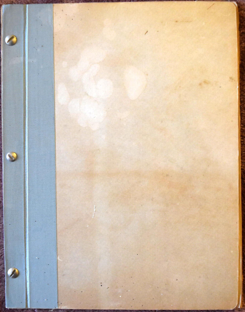 1930 Michael Raffetto "He's a Trouper in Three Acts" Unpublished Original Script