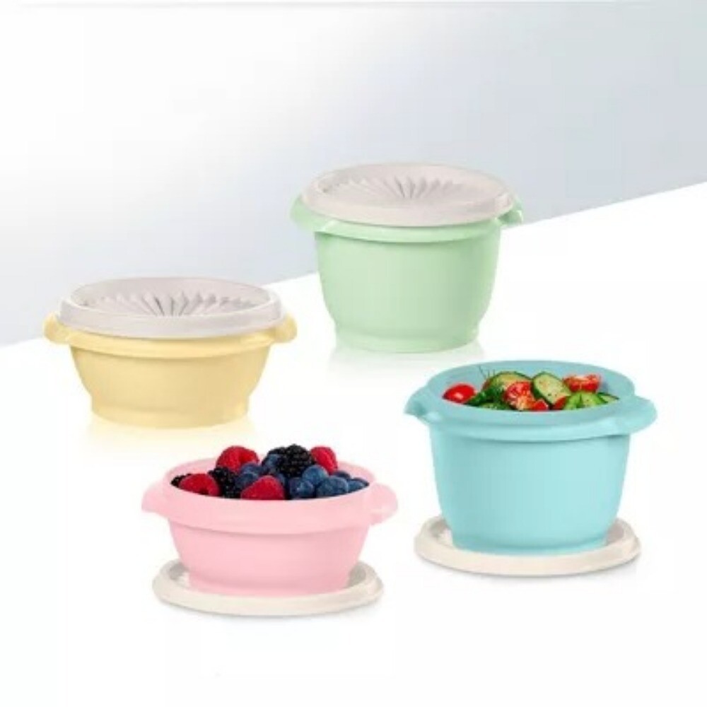 Tupperware 8pc (Set of 4) Heritage Food Storage Container Set