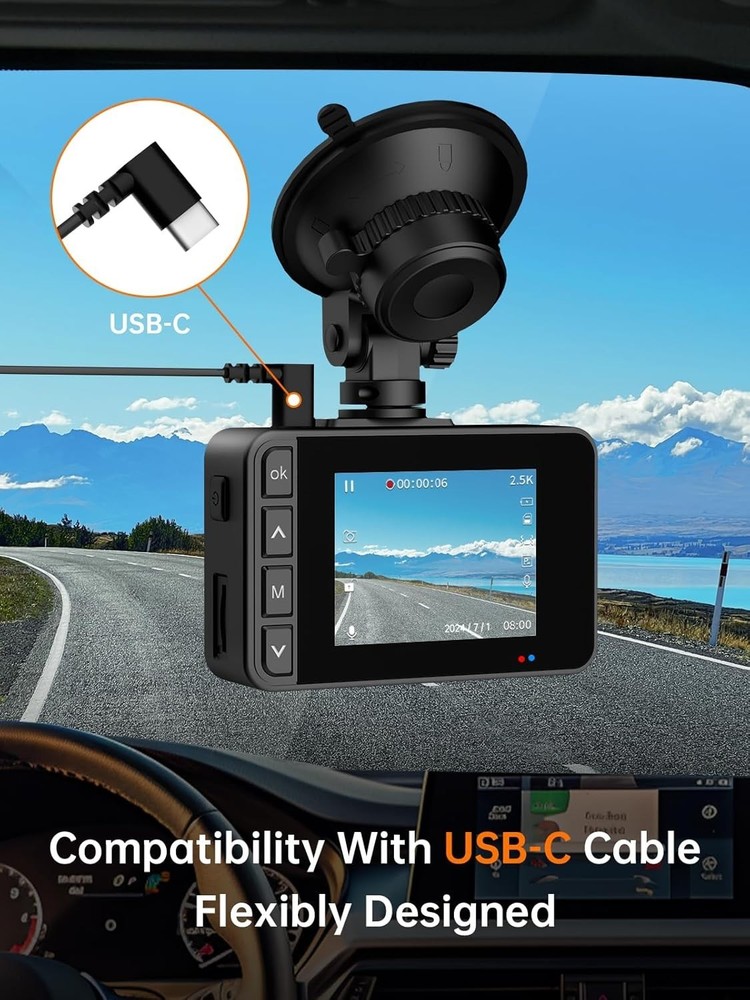 High-Resolution Dash Camera Bundle, Night Vision