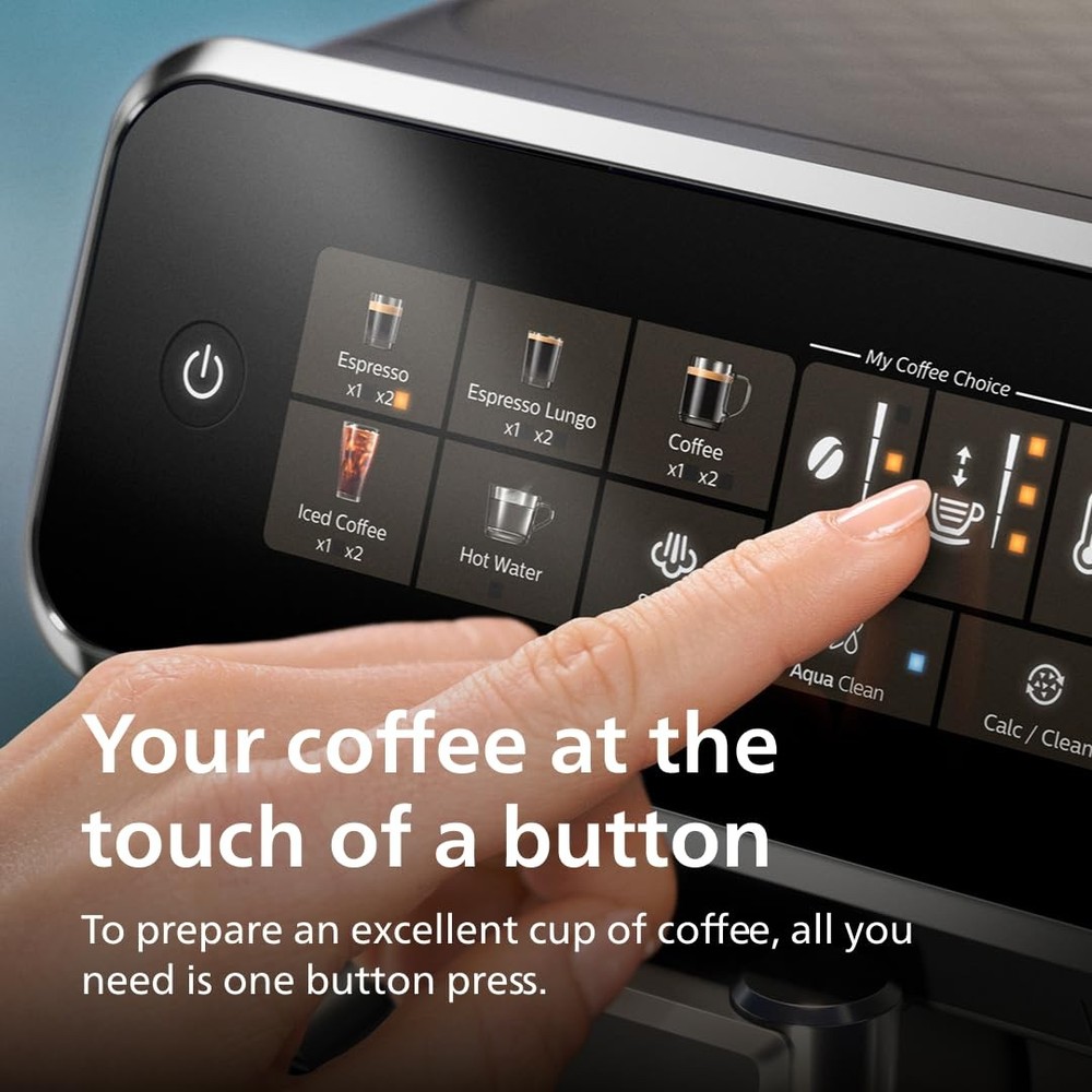 PHILIPS 3300 Series Fully Automatic Espresso Machine - 5 Hot & Iced drinks, 40%
