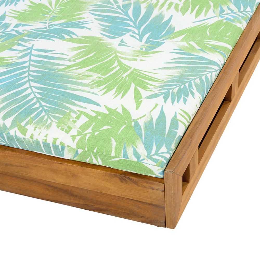 Outdoor Chaise Lounge w/ Adjustable Recliner & Water-Resistant Cushion for Patio