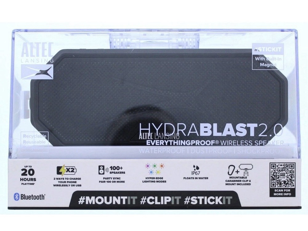 Altec Lansing Hydra Blast 2.0 Everything Proof Wireless Bluetooth Speaker