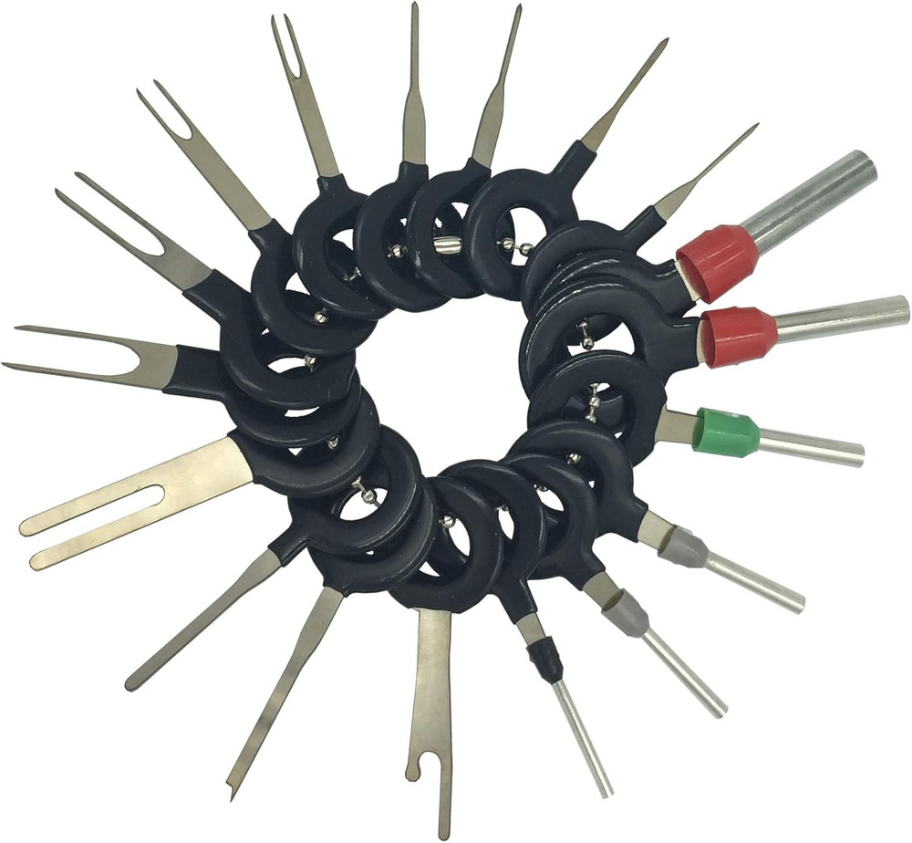 Auto Terminals Removal Key Tool Electrical Wiring Connector Release Pin(18 Piece