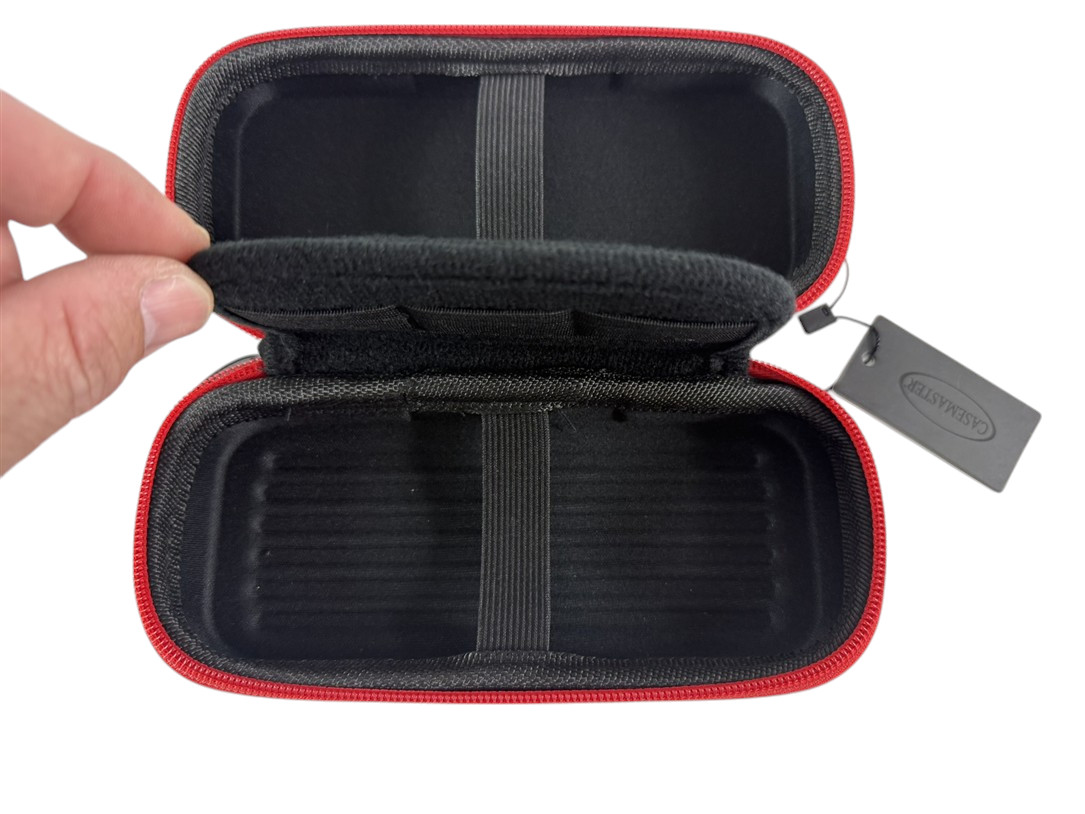 Casemaster NEW Sentry Red Darts & Accessory Case Slim EVA Shell Soft Steel Tips
