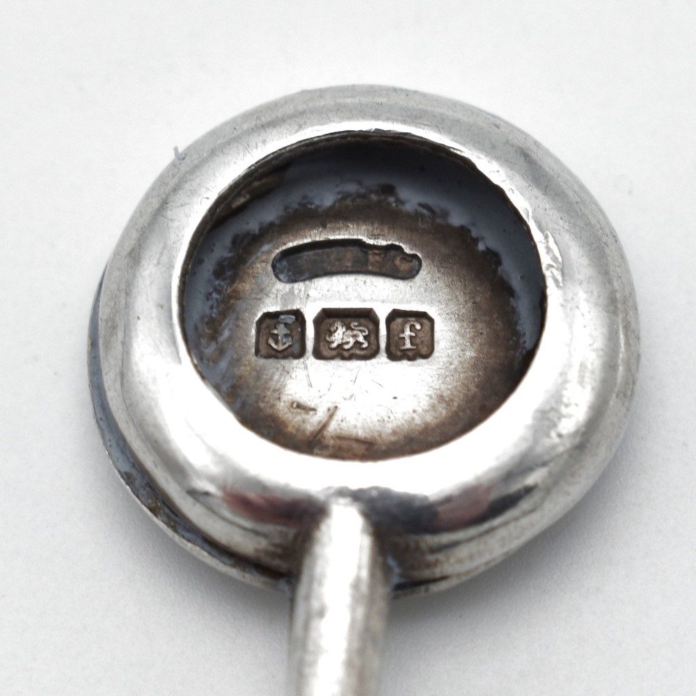 Antique Solid Silver Napkin Clip 1905 Edwardian Engraved