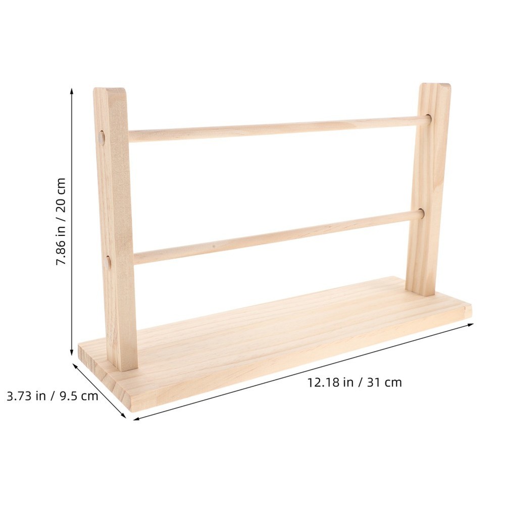 Solid Wood Ribbon Storage Rack Portable Organizer Crafting Holder