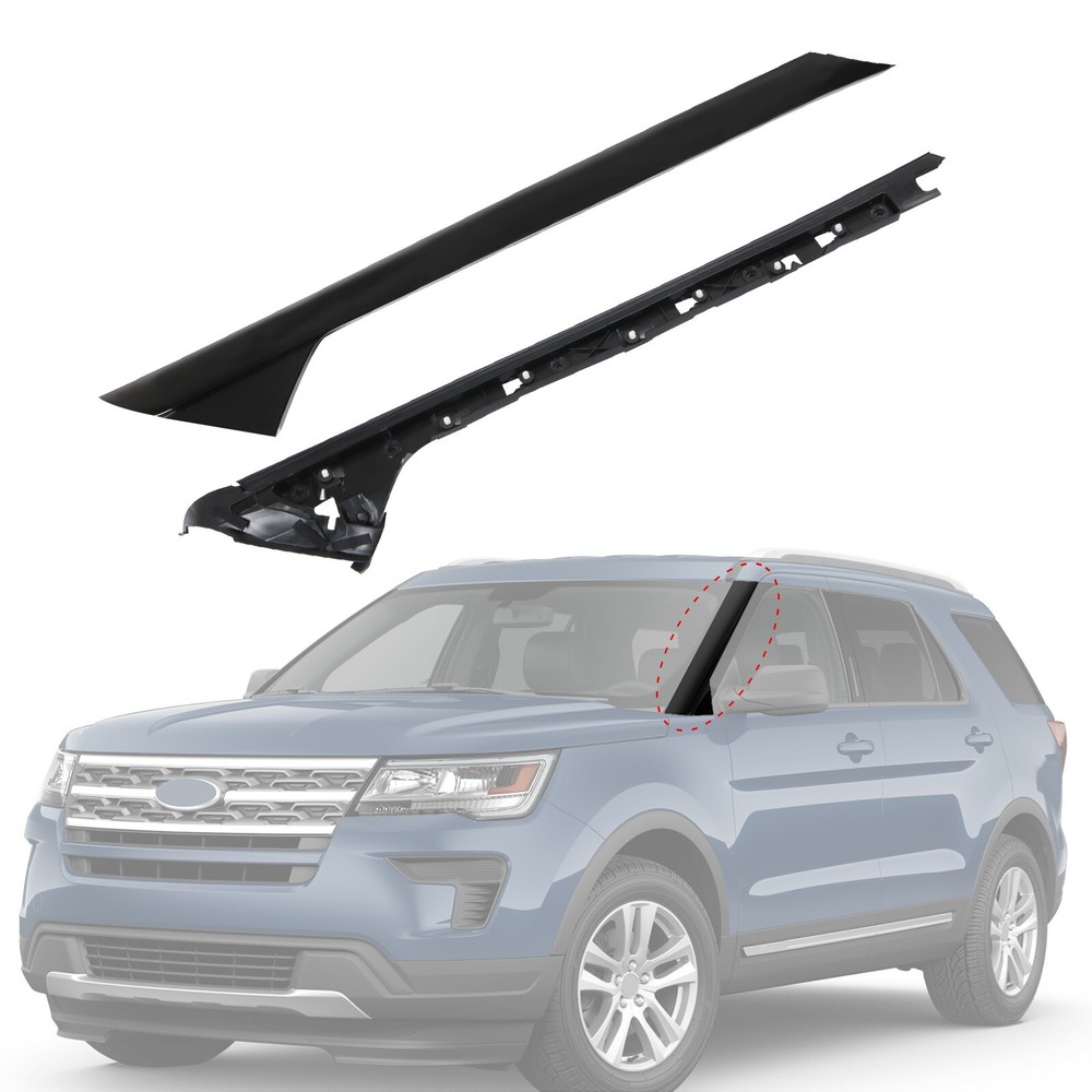 Pair Windshield A-Pillar Molding Trim For Ford Explorer Left Side 2011-2019 NEW