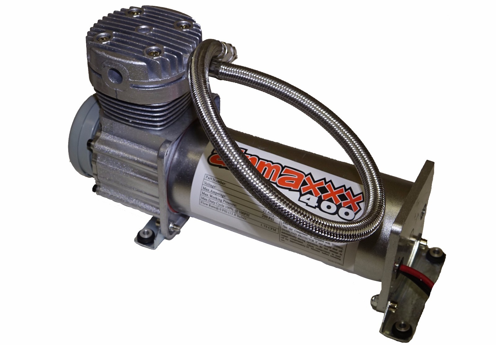 airmaxxx 400 Pewter Air Compressor For Air Suspension Bag System 200 psi Max