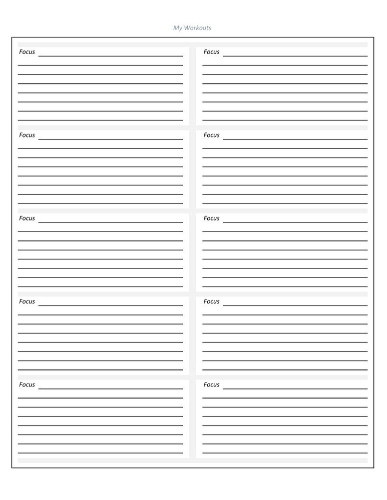 Corrective Edition Fitness Journal, Workout Record, Progress Tracker, Diary