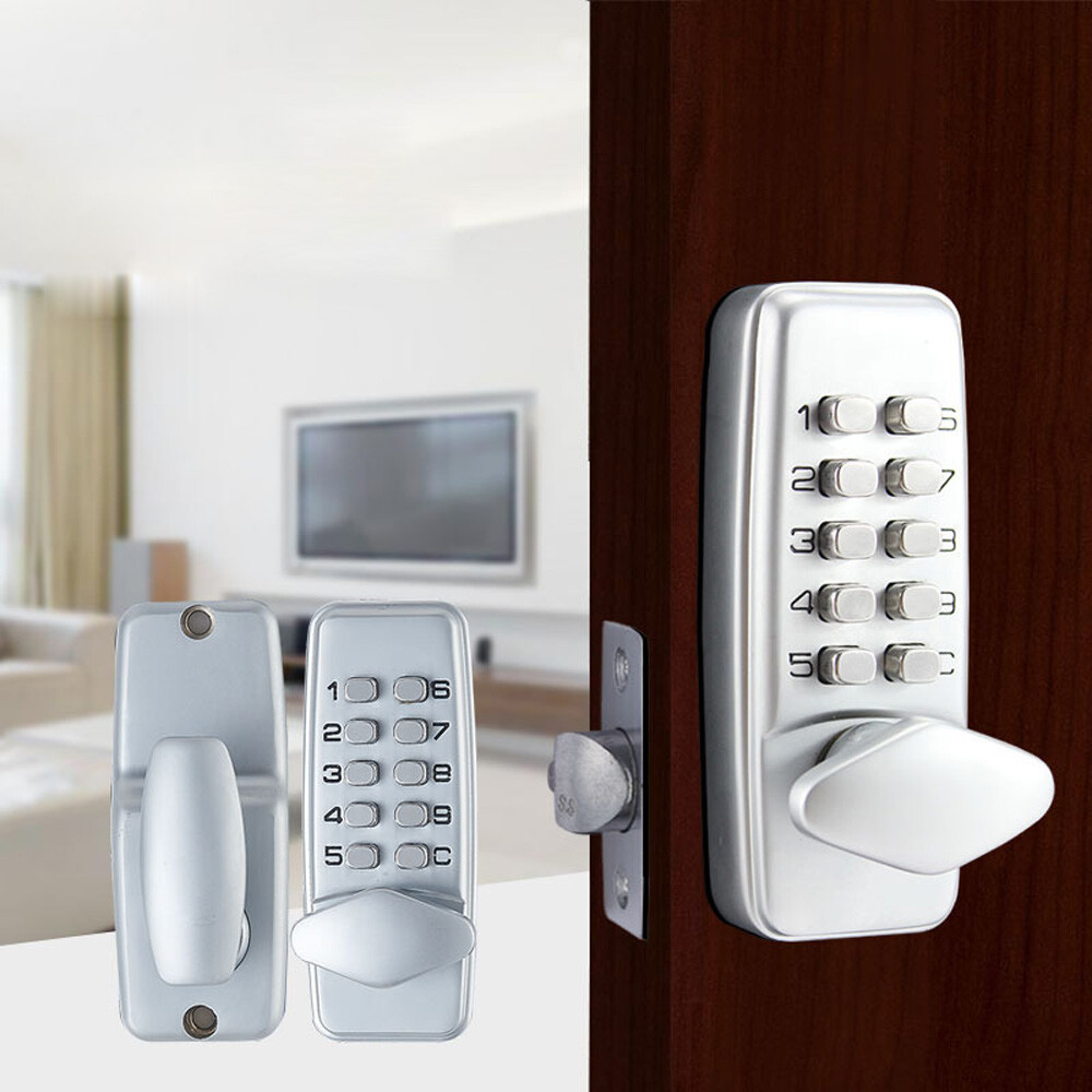 Smart Door Lock Keyless Entry Deadbolt Lock AutoLock KeypadAnti Peeping Password