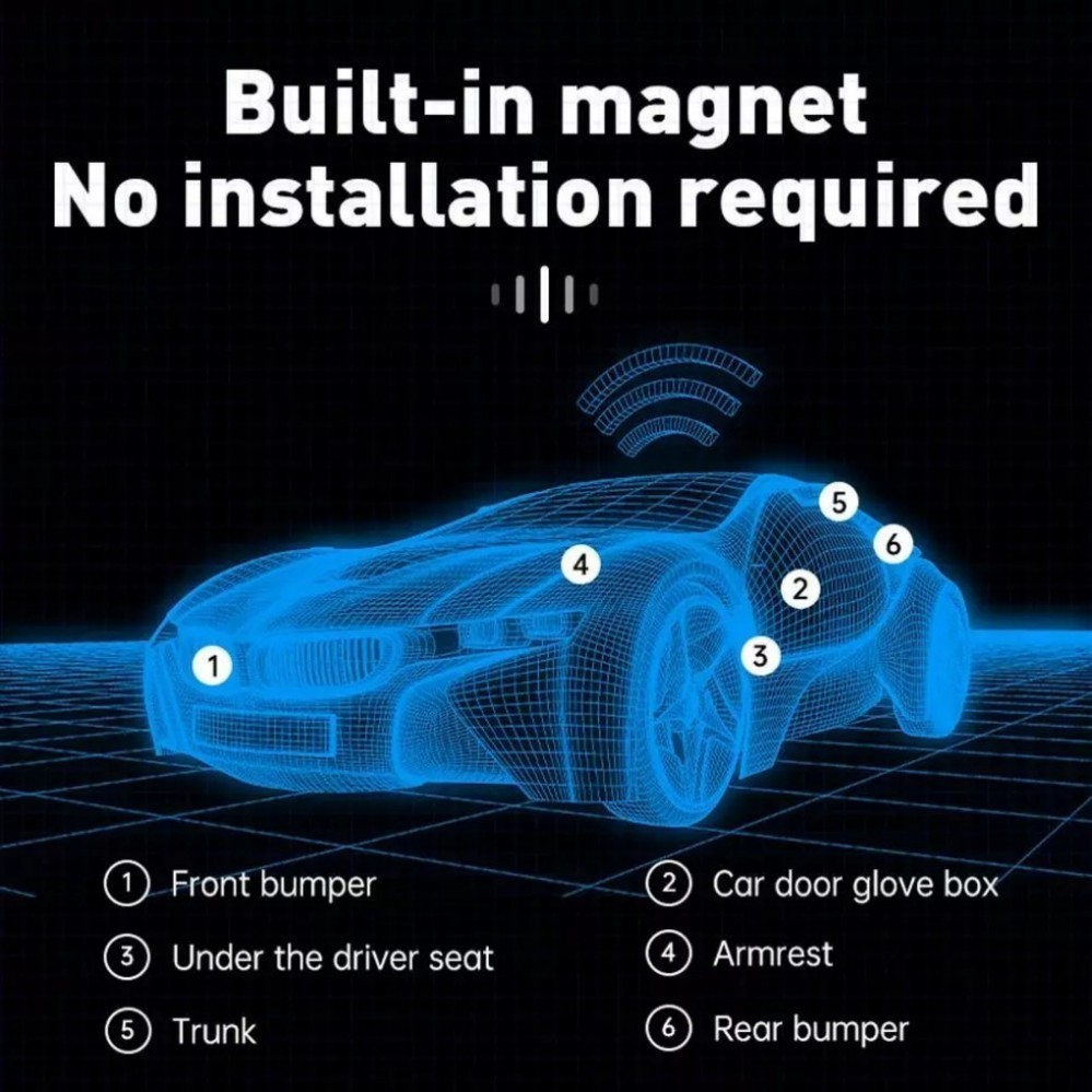 Time GPS Tracker-Mini GPS Car Tracker Magnetic Device Wireless Universal Real