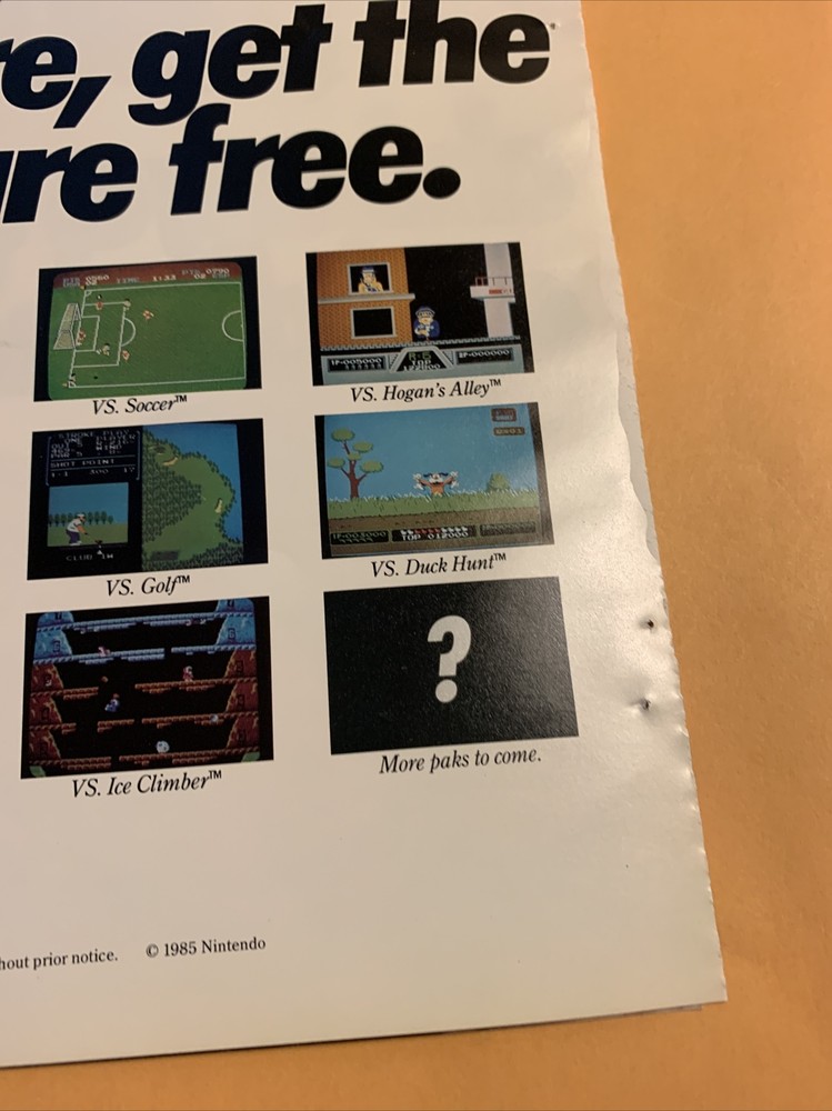 2 Page Vs System Nintendo Quick Change 11- 8.5'' game AD FLYER