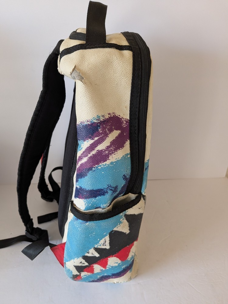 Sprayground Java Shark Jazz Cup Backpack 2018 Release Limited Edition Flawed