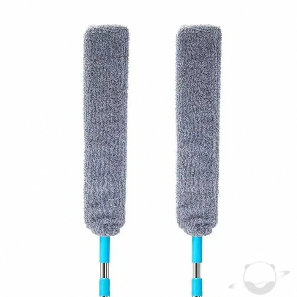 Telescopic Extendable Long Handle Mop with Bendable Microfiber Head - Dusting