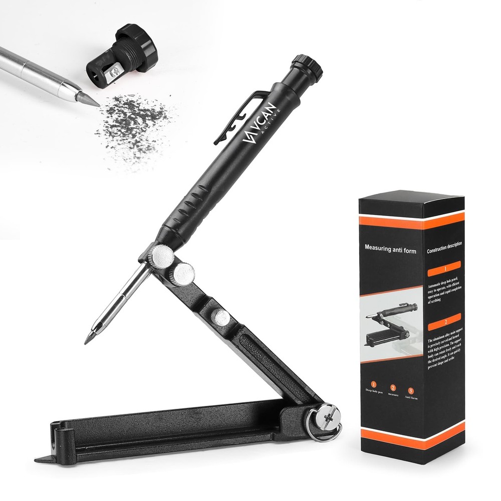 Aluminum Alloy MultiFunction Scribing Tool Deep Hole Construction Pencil