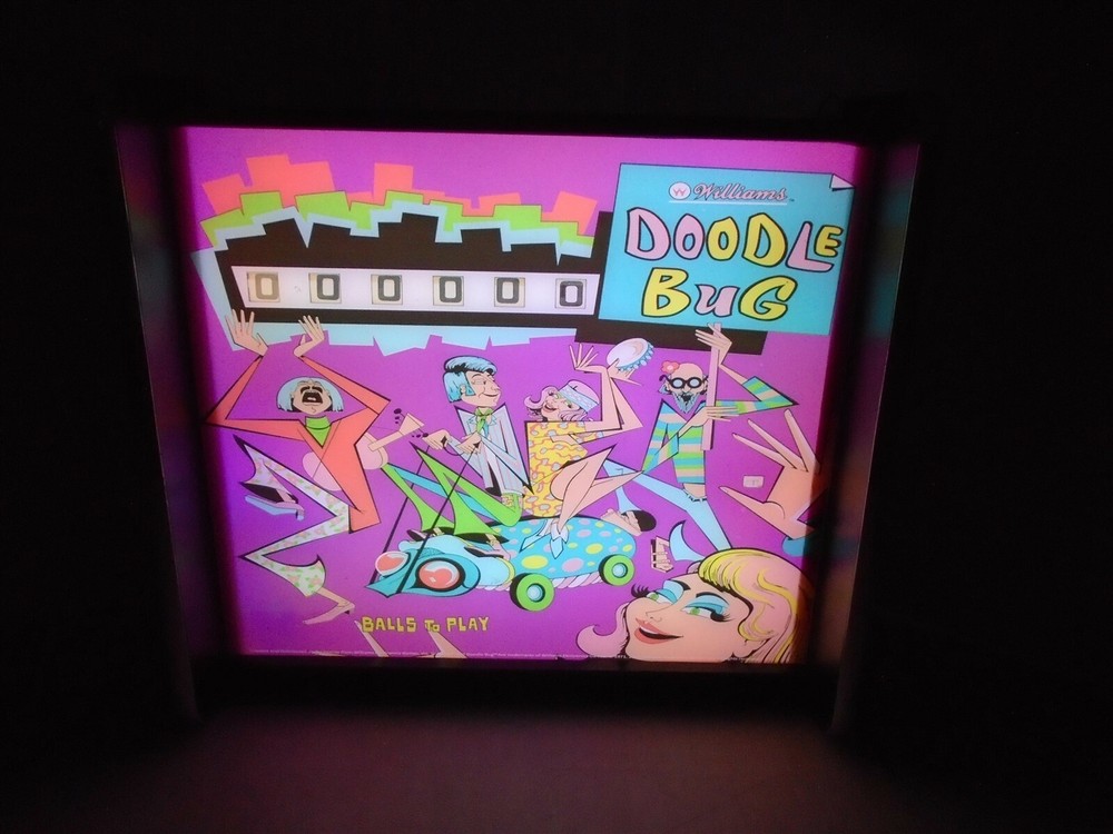 Williams Doodle Bug Pinball Head LED Display light box
