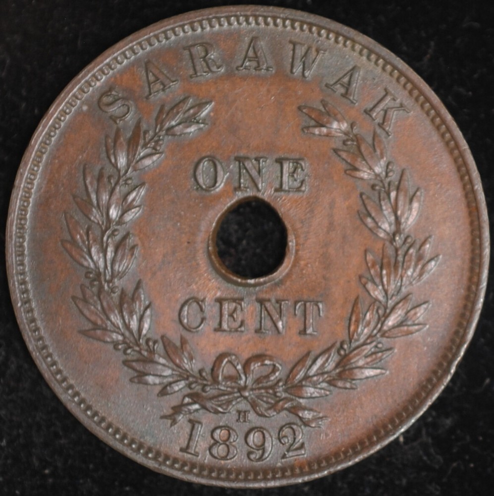 1892H Sarawak Cent UNC