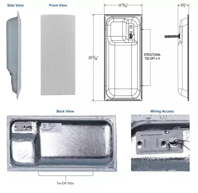 Audio Enhancement sp-0211 FS-22 Flat Panel Speaker!