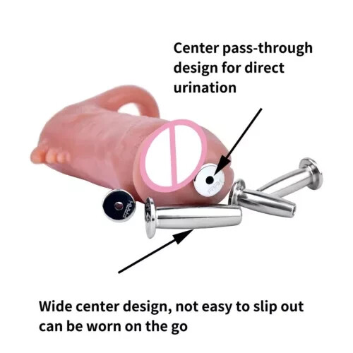 Stainless Steel Dilator Sounding Urethral Stretching Penis Hollow Training Plug