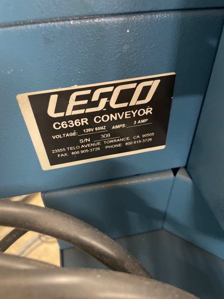 Lesco C636R UV Curing Conveyor