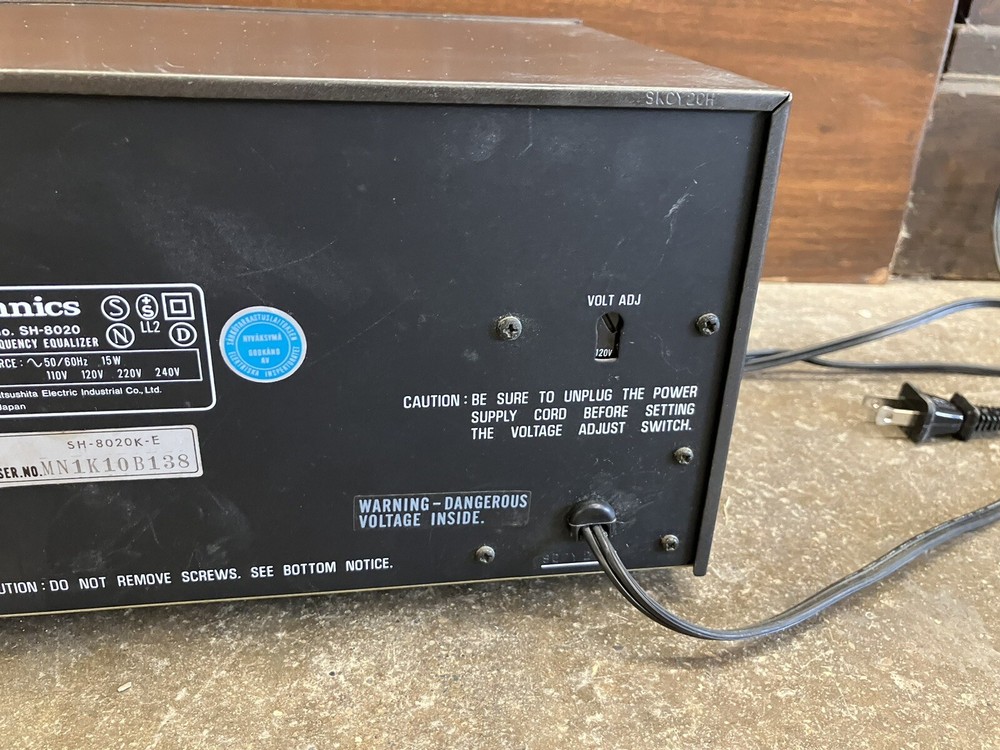 TECHNICS SH 8020 STEREO FREQUENCY EQUALIZER Tested Working