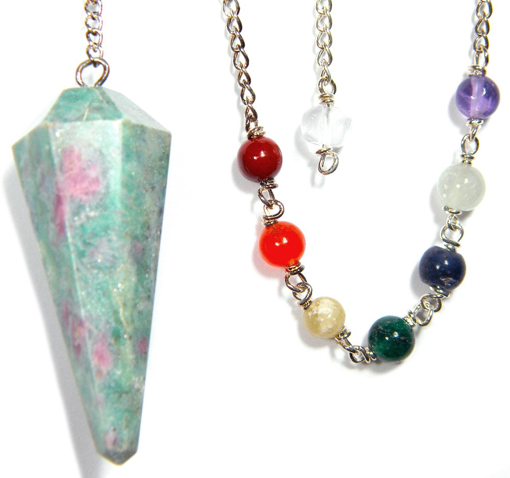 Ruby Zoisite Gemstone Pendulum