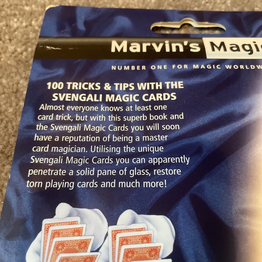 Marvin's Magic Svengali Magic Cards Tricks & Tips Deck Magic Book secrets NEW