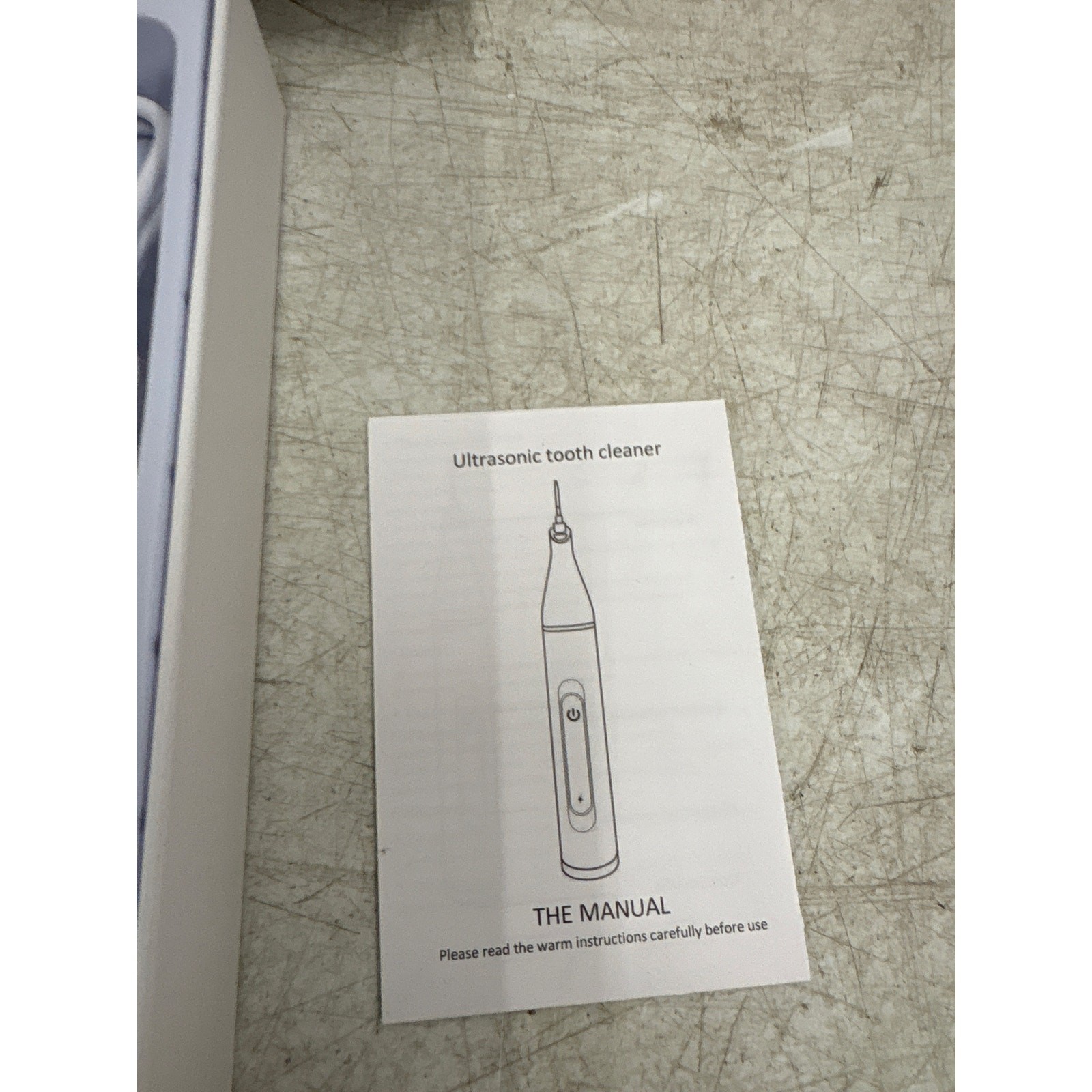 Ultrasonic Tooth Cleaner Tartar Plaque Remover Electric Dental Whiten Kit WHITE