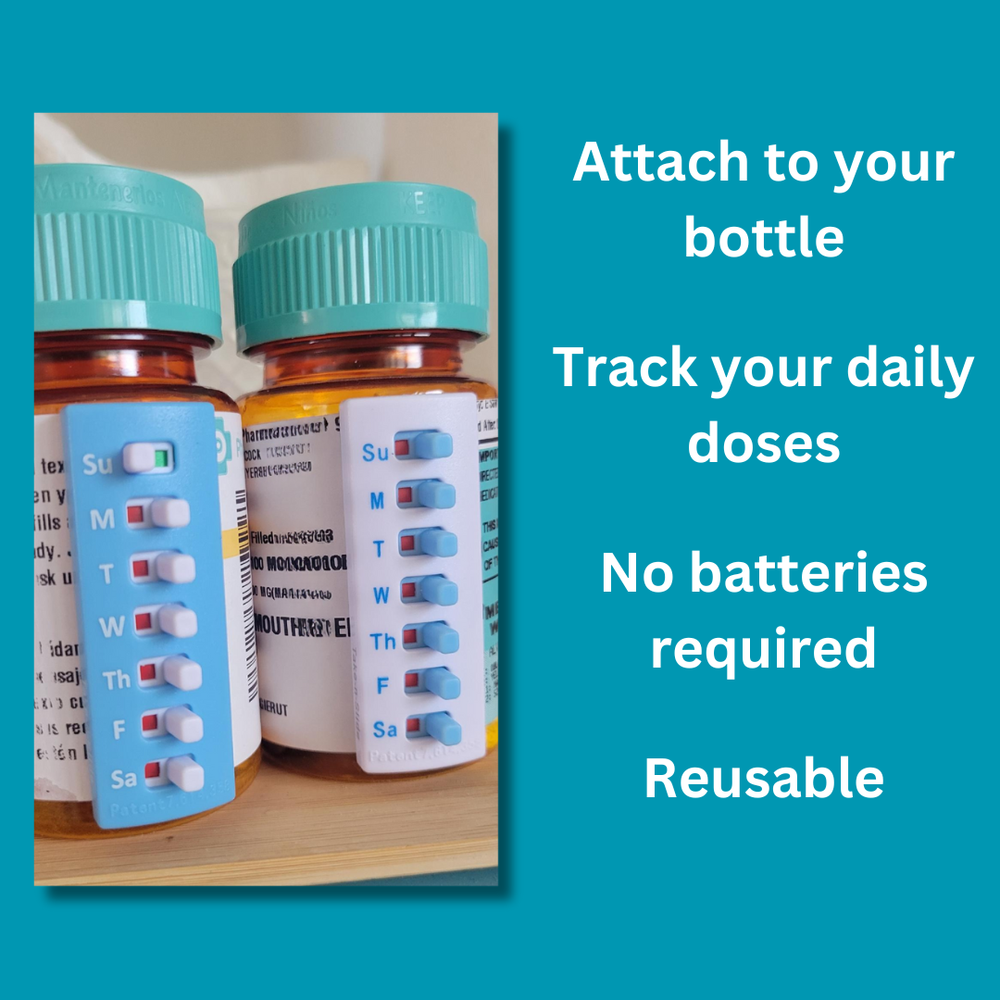 5 Count Pack Pill Tracker Take-n-Slide Medication Tracker and Reminder