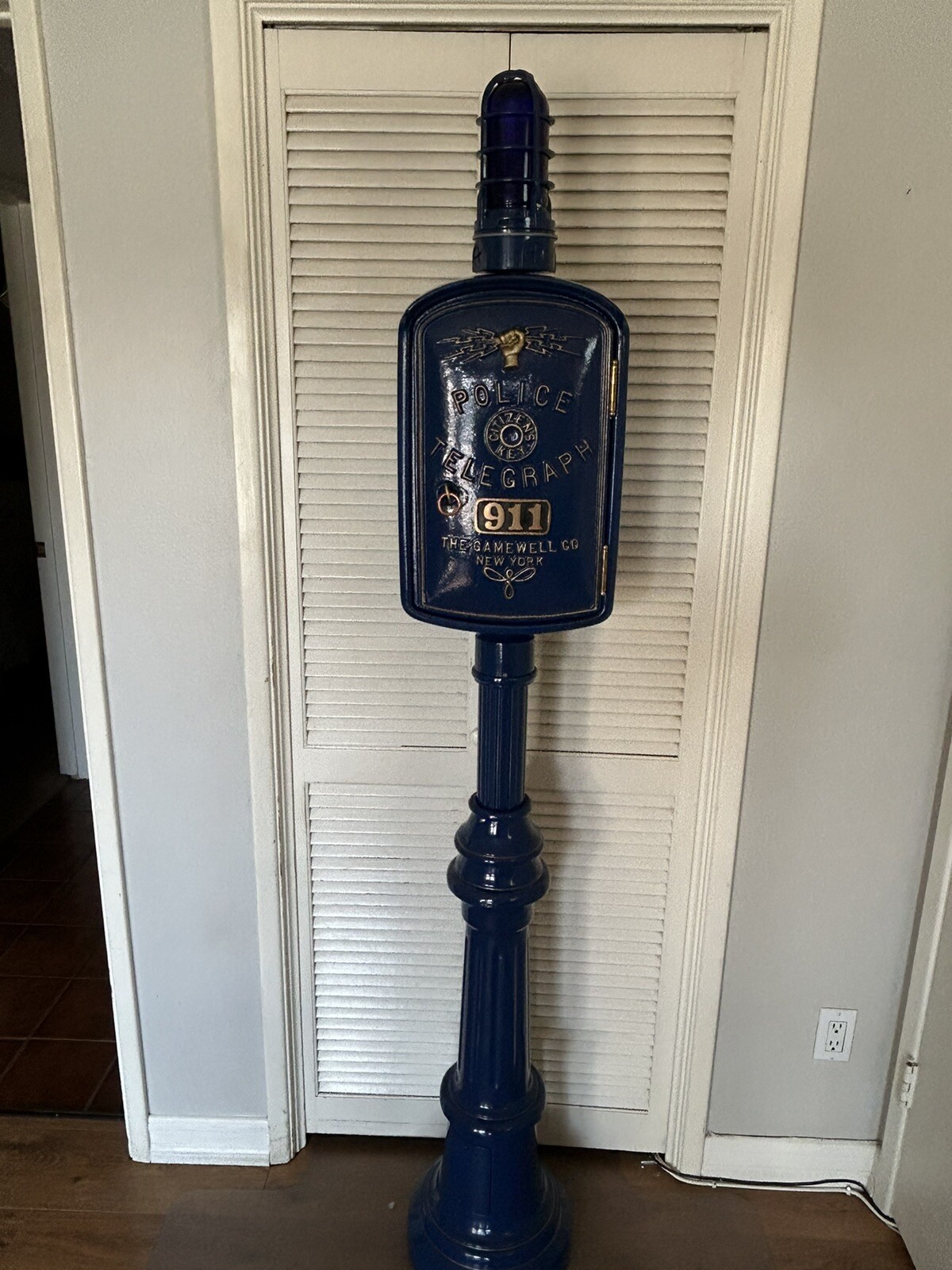 Post Pedestal for mounting a Police Gamewell Call Box