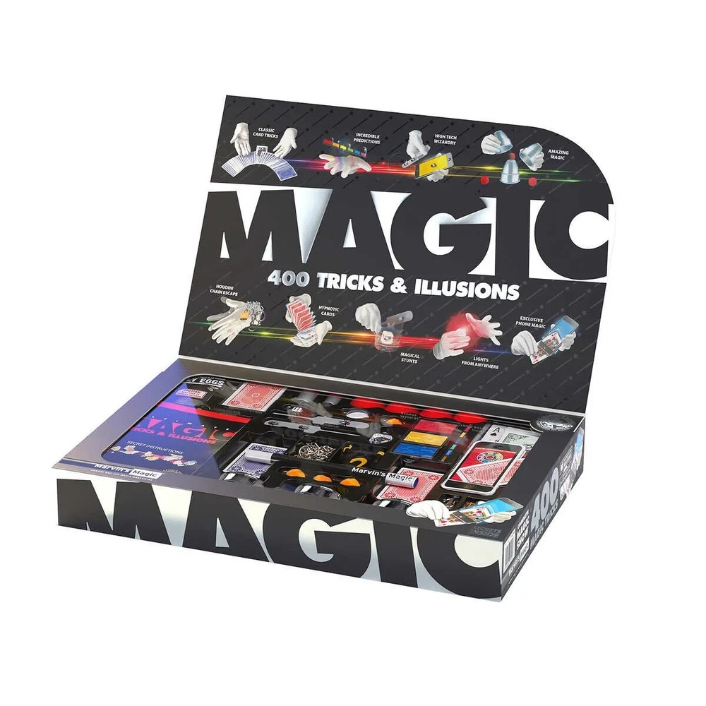 MARVIN'S MAGIC ULTIMATE 400 MAGIC TRICKS & ILLUSIONS *DISTRESSED PKG