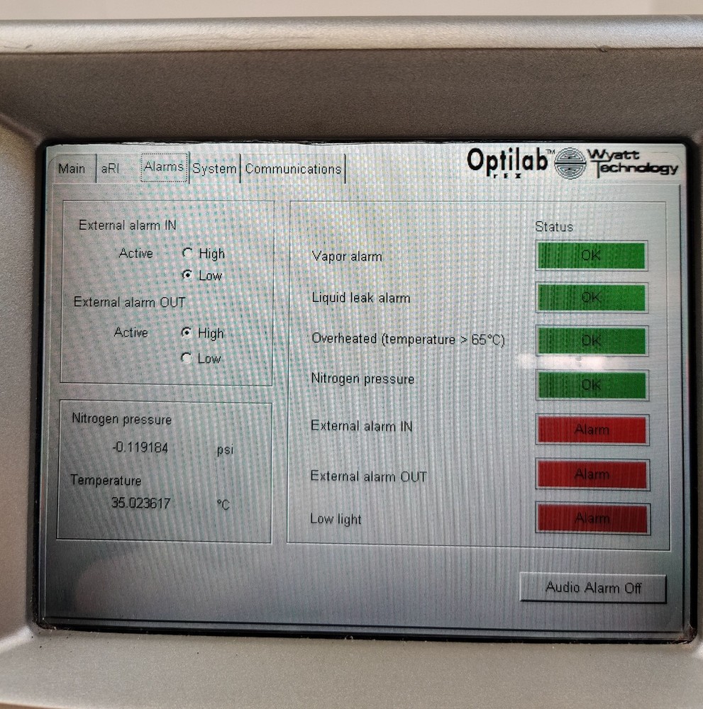 Wyatt Optilab REX Refractive Index Detector WREX-10 Tested