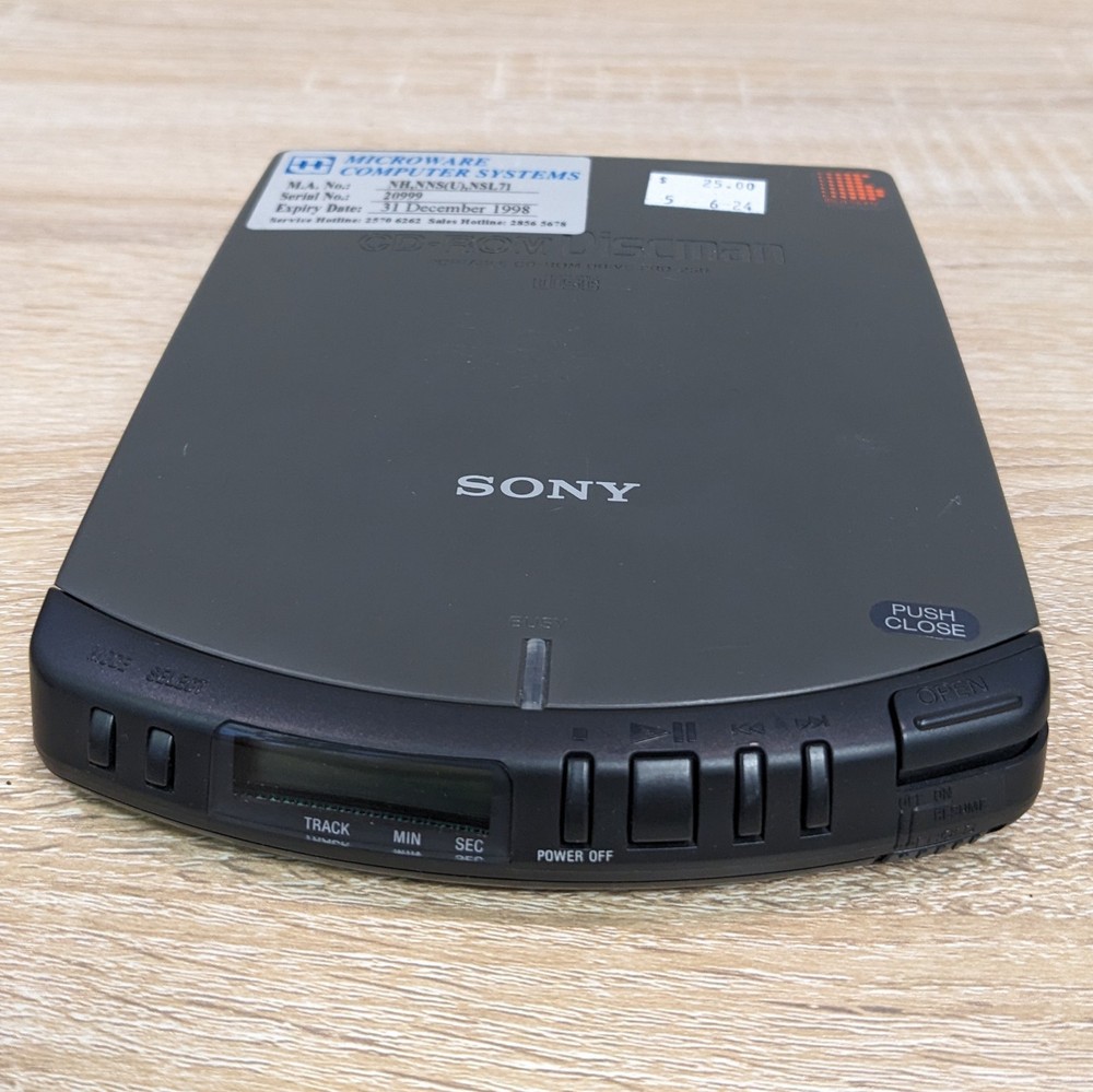Sony CD-ROM/PLAYER Discman Portable MODEL PRD-250 Untested