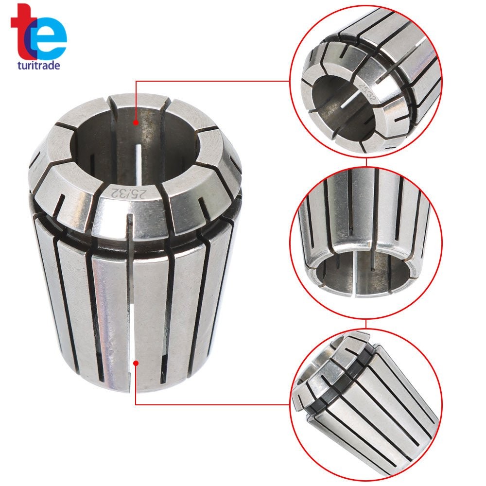 25 Pack Collet Set ER32 Collet Chuck 1/16 inch-3/4 inch Holder Spring Collet Set