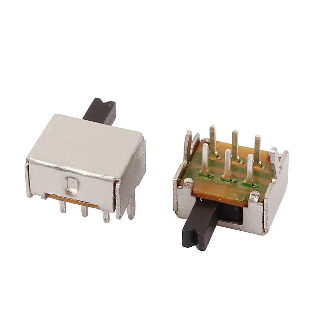 5Pack 2 Position Right Angle 6P DPDT Micro Slide Switch Latching Toggle Switch