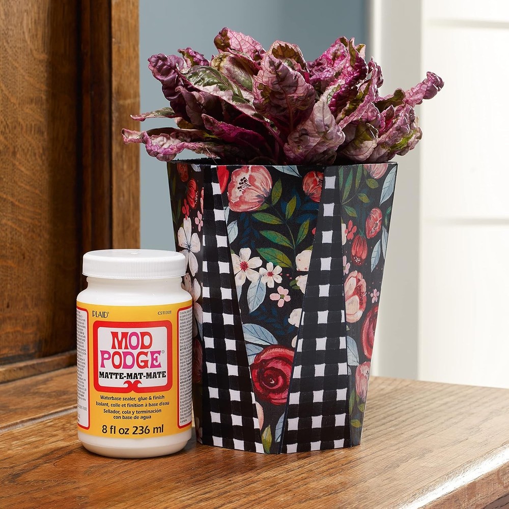 Matte Craft Sealer & Glue, 8 oz - Non-Toxic & Quick Drying for Creative Projects